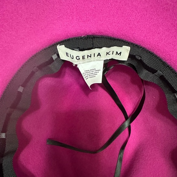 #82 Eugenia Kim Wide Brim Sun Hat - Pink Wool Hat - Picture 7 of 10